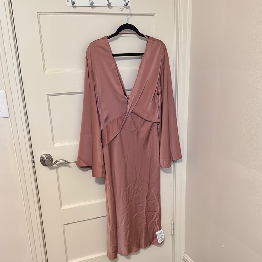 ASOS Women's Midi Dress in Dusty Rose